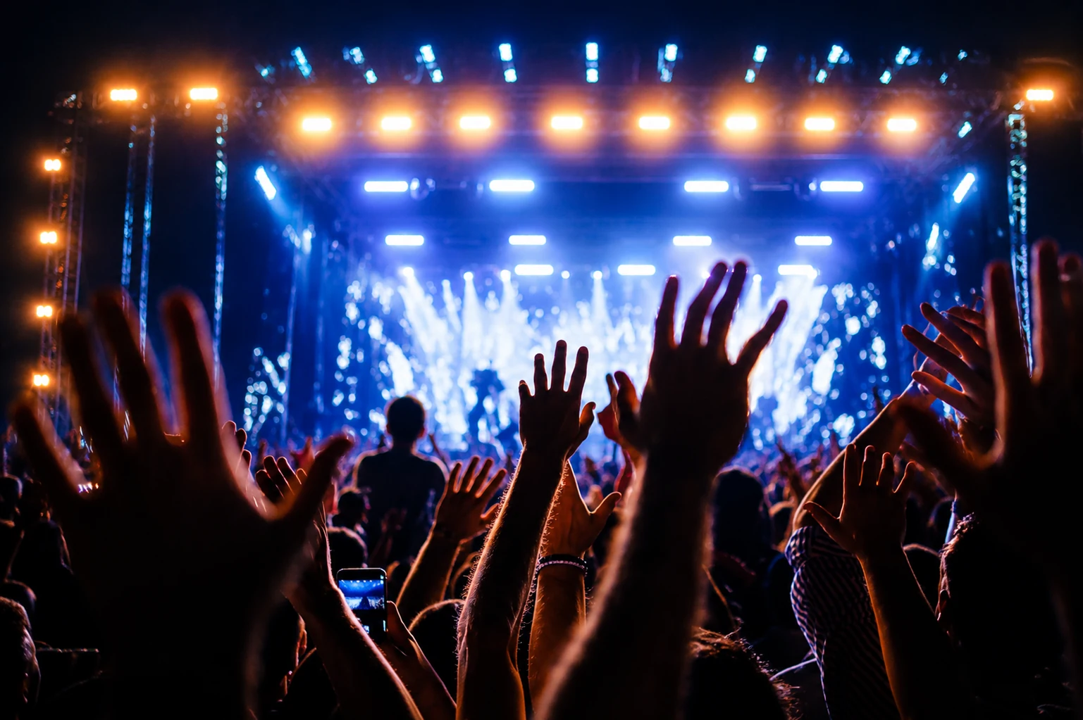 Público disfrutando de un concierto en directo