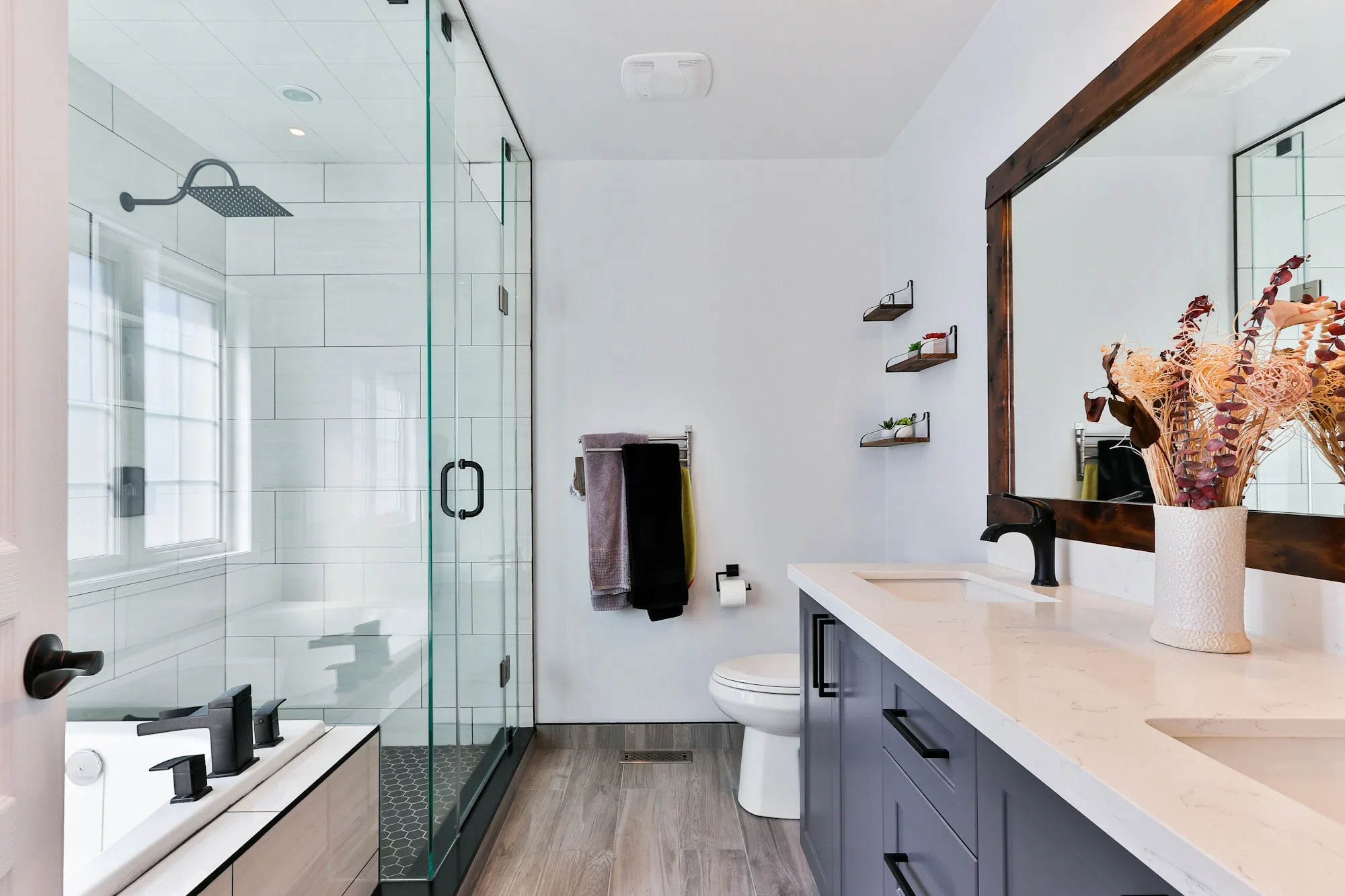 Baño en suite reformado